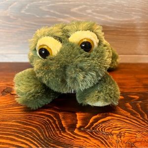 Aurora Frolick Green Frog‎ Plush Stuffed Animal Toy Nov 2016 Handmade